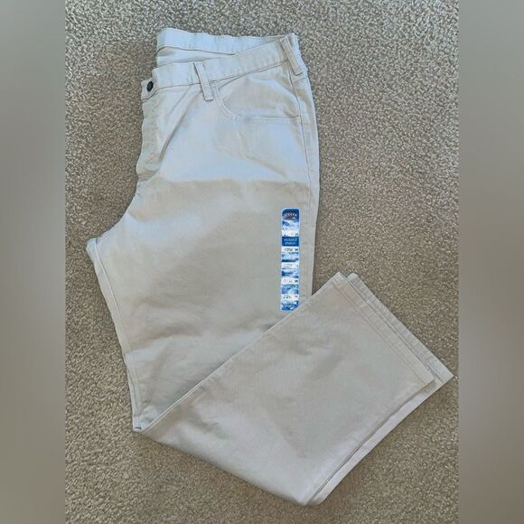 NWT Riders by Lee Men’s Eased Stretch Pants Size 22W - Picture 1 of 7